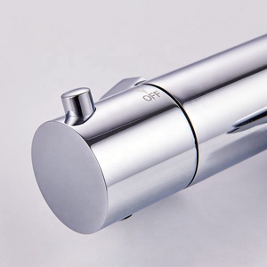 <span class=keywords><strong>Robinet</strong></span> mélangeur bain-douche européen en laiton avec finition chromée, surface polie, cartouche céramique et douchette à main - Product Image 4