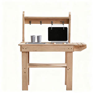 Jouet de cuisine en bois éducatif pour enfants avec évier et robinet avec outils - Product Image 2