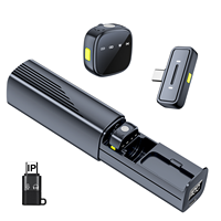 Nuevo Micrófono Inalámbrico Lavalier, Micrófono Magnético Redondo para YouTube, Mini Micrófono de Solapa para Vlogging y Transmisión en Vivo