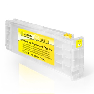 Supercolor 700ML T6941-T6945 Empty <b>Refillable</b> <b>Ink</b> Cartridge With Permanent Chip for Epson SC T3000 T5000 T7000 T3070 T5070 - Product Image 2
