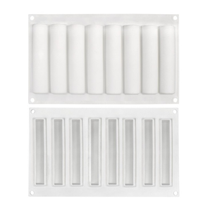 Molde de silicona antiadherente para pastel de Mousse de 8 cavidades, molde para hornear postre francés Flexible 3D, utensilios para hornear interesantes DIY - Product Image 6