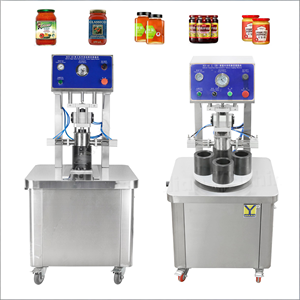 เครื่องปิดฝาขวดแก้วแบบกึ่งอัตโนมัติ BZX-65 ใช้ระบบสุญญากาศ สำหรับปิดฝาเกลียว ใช้กับแยม ซอส ผักดอง ผลไม้ หัวเดียว - Product Image 1