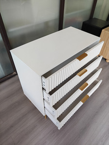 Armoire de rangement moderne à 4 tiroirs Panneau en bois <span class=keywords><strong>Meubles</strong></span> de chambre à coucher Tiroir en bois pour le salon - Product Image 3