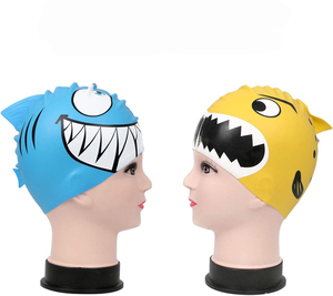 <span class=keywords><strong>Bonnet</strong></span> <span class=keywords><strong>de</strong></span> <span class=keywords><strong>bain</strong></span> en silicone pour enfants Cartoon pour garçons et filles pour enfants âgés pour piscine et spa - Product Image 1