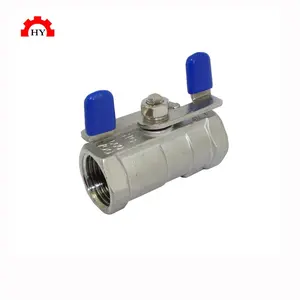 cf3m hand operated 2 way 1/4npt swagelok type ball valve