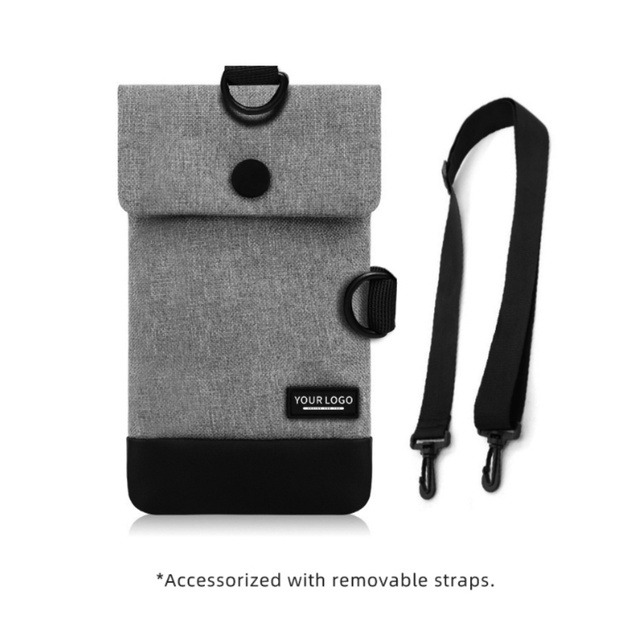 Fashion Cell Phone Small Crossbody Bags with Zipper Closure Custom Logo Wallet Pouch and Neck Strap