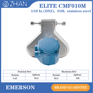 เครื่องวัดอัตราการไหลของมวล Coriolis CMF010M ขนาด 1/10 (DN2) ทำจากสแตนเลส 316L พร้อมเซ็นเซอร์ตรวจจับการเคลื่อนไหวสำหรับแก๊ส - Product Image 2
