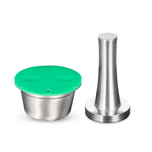 Capsule de café Dorex en acier inoxydable, filtre métallique réutilisable avec couvercle en silicone pour mousseur à lait - Product Image 5