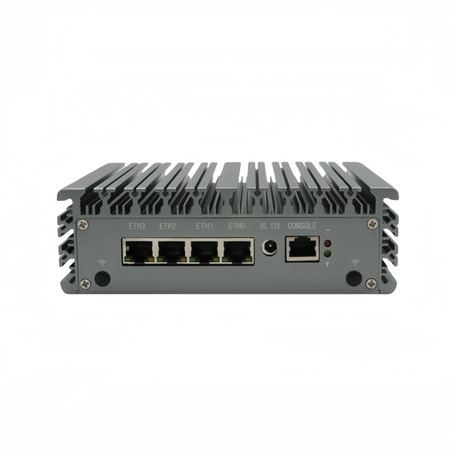 ZZY N5100 Mini PC With 4 LAN DDR4 M.2 SSD Stock Product 1-Year Warranty for Win