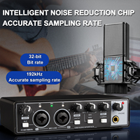 Depusheng MD22-MX Nouvelle arrivée Carte son de studio professionnelle USB Interface d'enregistrement audio et ensemble de microphones pour studio de musique