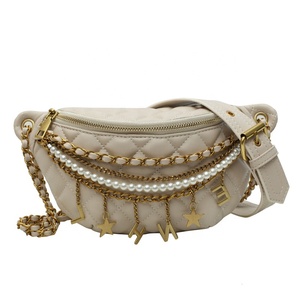 Créateur de mode Taille Réglable Ceinture <span class=keywords><strong>Sac</strong></span> À Main perle chaîne en métal décoration <span class=keywords><strong>sac</strong></span> de poitrine femmes <span class=keywords><strong>noir</strong></span> <span class=keywords><strong>sac</strong></span> <span class=keywords><strong>banane</strong></span> - Product Image 4