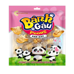 Galletas Peony Bear con Relleno de Crema de Fresa 150g, Galletas Crujientes Premium Ideales para Supermercados y Distribuidores - Product Image 2