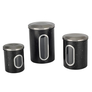 Ensemble de 3 boîtes empilables en acier inoxydable avec fenêtres transparentes - Product Image 2