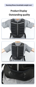 <b>Running</b> Fitness Reflective <b>Vest</b> with Iron Sandbag Nylon Sports Gear <b>Weighted</b> Sand <b>Vest</b> Training Sandbag - Product Image 4