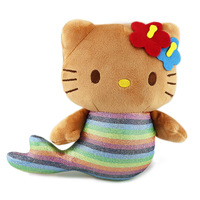 Porte-clés en peluche en coton PP super doux, figurine de personnage de dessin animé pour chat, accessoire de voiture, pour grossistes