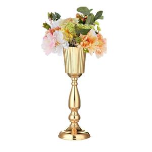 Jarrón de Mesa de Latón Fundido, Soporte de Flores de Latón Hecho a Mano para Centro de Mesa de Boda y Decoración de Mesa para Fiestas de Aniversario - Product Image 2