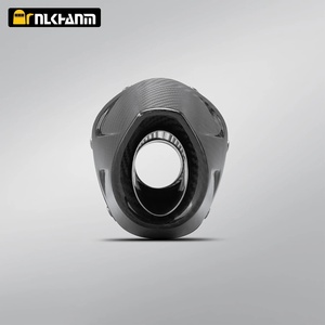 Nlkhanm Universel 51mm SC Acier inoxydable Fibre de carbone Échappement de moto Neuf 480mm Remplacement du <span class=keywords><strong>silencieux</strong></span> R6 <span class=keywords><strong>MT09</strong></span> Ninja GSX CB - Product Image 5