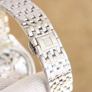 Montre mécanique de luxe pour homme 40-44 mm, cadran analogique ajouré, mouvement ETA, boîtier en acier inoxydable avec verre minéral, bracelet en cuir - Product Image 5