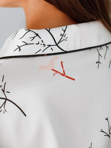 Pijama erótico de 2 piezas con logotipo personalizado RUS, conjunto de pijama sexy de lujo con encaje para mujer, pijama de satén para mujer, ropa de dormir floral, gran oferta - Product Image 4