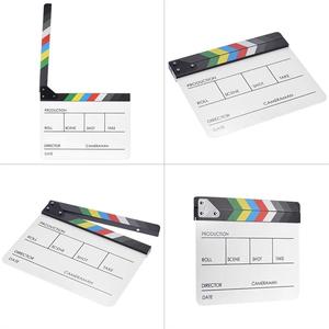 Clapboard de réalisateur en acrylique effaçable à sec pour scène vidéo, Clapboard de cinéma, Clapboard de film en bois, Clapboard de cinéma Hollywoodien - Product Image 5