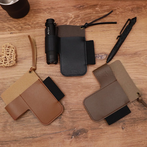 กล่องใส่ไฟฉายหนัง PU, กล่องเก็บอุปกรณ์ EDC อเนกประสงค์, กล่องป้องกันไฟฉายแบบคาดเอว - Product Image 3