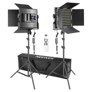 <span class=keywords><strong>Neewer</strong></span> <span class=keywords><strong>2</strong></span> Packs Kit d'éclairage vidéo avancé <span class=keywords><strong>2</strong></span>.4G 660 LED avec sac, panneau LED bicolore avec télécommande sans fil <span class=keywords><strong>2</strong></span>.4G - Product Image 1