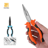 DXTOOLS Pince à anneaux brisés en acier au carbone, Équipement de pêche en eau salée, Pince à bec effilé pour la pêche, Pince de pêche de 6 pouces