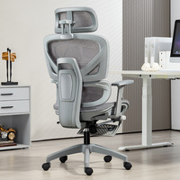 Chaise de bureau ergonomique en maille, réglable en hauteur, moderne, minimaliste, confortable, avec dossier familial, idéale pour les longues sessions d'étude