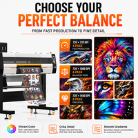 Imprimante DTF 60 cm I3200 à circulation d'encre blanche avec 2 têtes d'impression, vente en gros directe usine pour le transfert thermique sur vêtements