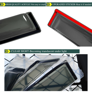 Déflecteur de vitre latérale de voiture Weathershield pour CADILLAC <span class=keywords><strong>ESCALADE</strong></span> 2021-2025 GMT1UL, protection contre le soleil et <span class=keywords><strong>la</strong></span> pluie, fixation par ruban adhésif extérieur - Product Image 3