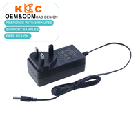 Alimentation à découpage 24V certifiée CE, prise UK, adaptateur AC/DC 1A-3A avec protection OCP OVP pour éclairage LED