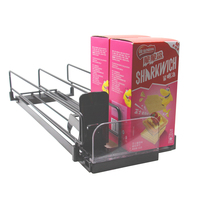 Supermarkt-Regalmanagementsystem Freistehender Transparenter Automatischer Zuführsystem mit Kunststoffdrahtschubsystem Einstellbar Einfache Installation
