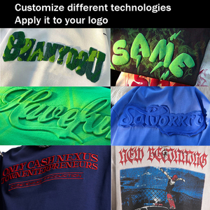 Áo khoác thể thao nam chất liệu cotton, kiểu dáng rộng rãi, in nổi 3D siêu dày, phong cách đường phố, unisex - Product Image 6