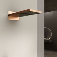 Ensemble de douche mural thermostatique en laiton pour salle de bain, avec fonction pluie et robinet de bain-douche, de Chine