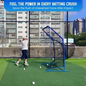 Red de Práctica de Bateo de Béisbol de 6x6 pies con Objetivo, Apta para Entrenamiento de Swing en Interiores y Exteriores, Universal para Pelotas de Diferentes Tipos - Product Image 4