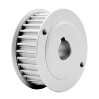 Poulie de distribution en aluminium HTD 8M 30T 36T 40T usinée CNC, alésage personnalisé pour l'automatisation industrielle, certification RoHS, personnalisation
