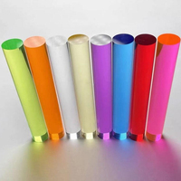 TONGYUAN Barres acryliques colorées de grand diamètre 50 mm Haute dureté PMMA Taille personnalisée Extrusion/Moulage pour l'éclairage/Décoration/Artisanat