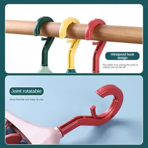 1PC Tendedero Multifuncional Resistente al Viento con 8 Pinzas, Ideal para Ropa, Ropa Interior y Calcetines, Colgador de Plástico Vibrante en Colores Caramelo - Product Image 3