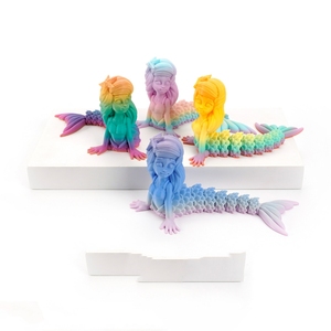 Caramelos de resina de colores deslumbrantes, artesanías personalizadas, arte decorativo, estrellas de mar, sirenas, material PLA, patrón animal, graduación, Diwali, Ramadán - Product Image 3