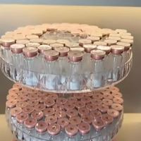Fabricant de peptides, fourniture de peptides lyophilisés GHK-CU à 99% de pureté, flacon en verre de 50 mg, matières premières cosmétiques, expédition rapide de l'usine