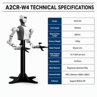 Robots Industriales Hirobot Nuevo A2CR-W4 Robot Colaborativo de Aleación de Magnesio-Aluminio Motor PLC Software Personalizable Entrada AC220V