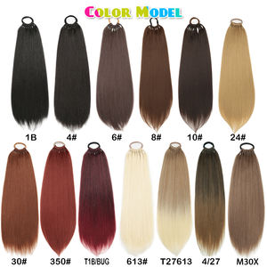 Extensiones <span class=keywords><strong>de</strong></span> cabello <span class=keywords><strong>de</strong></span> cola <span class=keywords><strong>de</strong></span> caballo sintético recto, cola falsa <span class=keywords><strong>de</strong></span> <span class=keywords><strong>pelo</strong></span> <span class=keywords><strong>Natural</strong></span> para mujer, cola <span class=keywords><strong>de</strong></span> caballo, cola falsa, coleta falsa, blanco y negro - Product Image 2