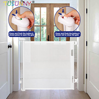 Barrière de sécurité pour bébé rétractable, barrière de sécurité extra large pour enfants, barrière de sécurité en maille souple, barrière de sécurité pour bébé à fixer au mur, barrière de sécurité pour bébé en PVC
