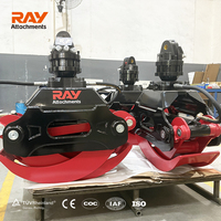 Grappin à bûches RLG1200 Rotation hydraulique 1-5Ton Excavatrice 2000KG Charge maximale 12KN Pince
