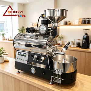 เครื่องคั่วกาแฟเชิงพาณิชย์สำหรับใช้ในบ้าน ขนาด 600 กรัม 1 กิโลกรัม 2 กิโลกรัม 3 กิโลกรัม ใช้แก๊สหรือไฟฟ้า เครื่องคั่วกาแฟแบบอาร์ติซาน เครื่องคั่วเมล็ดกาแฟดิบ - Product Image 1