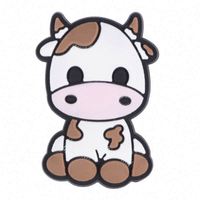 Breloque de chaussure motif vache, breloque de chaussure imprimé vache pour la décoration de sabots, breloque de chaussure Cowgirl pour cadeau d'enfant