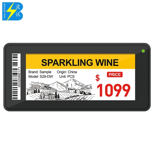 Supermarket Electronic Label Digital Display Esl Electronic Shelf Label E-ink Price Tag