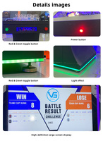 Table de bière pong LED personnalisée de 8 pieds avec base mobile en acier inoxydable à LED 16 couleurs pour la maison, les restaurants, les hôtels et les bars