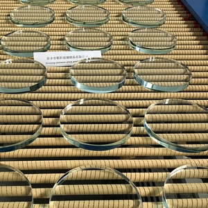 DIN7080 yuvarlak temperli cam plaka borosilikat <span class=keywords><strong>3.3</strong></span> yuvarlak cam flanş temperli kazan gözetleme camı - Product Image 1