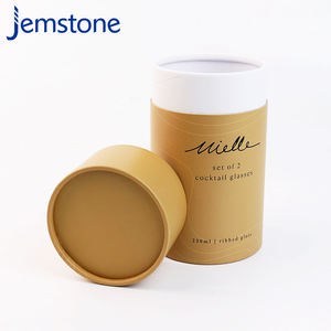 Custom Logo Eco-friendly Water <b>Bottle</b> Beverage Matte Kraft Cardboard Cylinder <b>Wine</b> Cocktail <b>Glasses</b> Paper Tube Packaging - Product Image 2